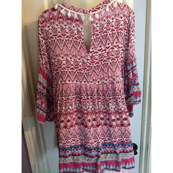 Michael Michael Kors Top Multicolored Boho Tassels Sz S Bust 34 Length 30 - Picture 5 of 9